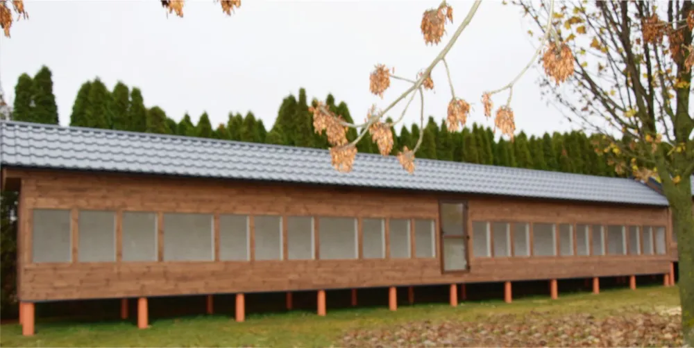 Vonkajší pohľad na holubník